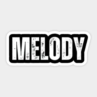 Melody Name Gift Birthday Holiday Anniversary Sticker